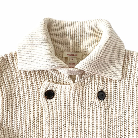 Sundance Francois Ivory Cardigan Sweater SZ S - Picture 3 of 8